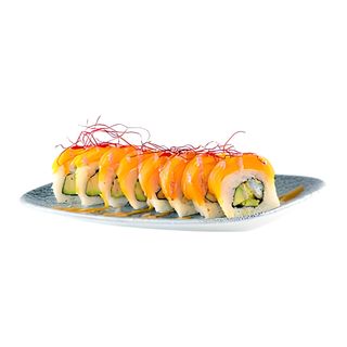 Dragon Roll z Krewetkami w Tempurze i Mango
