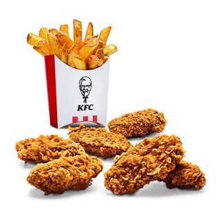 6 Alitas Picantes + Patatas