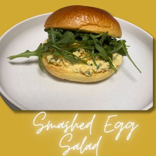 Smashed Egg Salad Sandwich