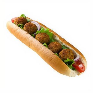 Bocadillo De Kebab Con Falafel