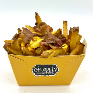 Patatine cheddar e bacon