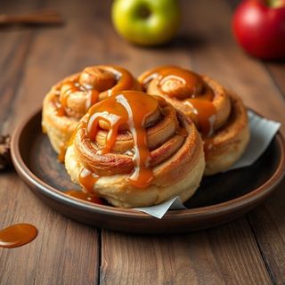 Rolls de Canela con Caramelo artesanal y Coco