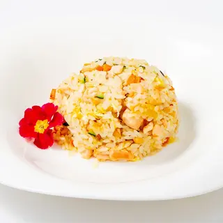 212. Riso saltato con salmone