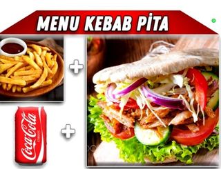 Menú Kebab Pita (Grande)