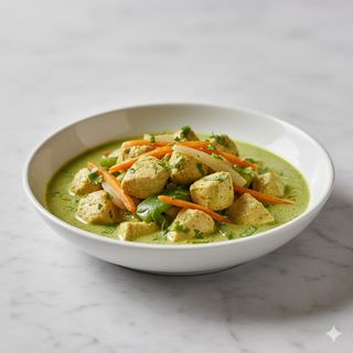 Pollo al curry verde