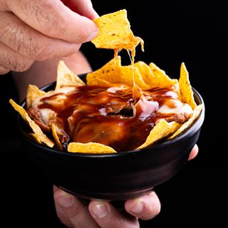 Nachos Con Guacamole (Media Ración)