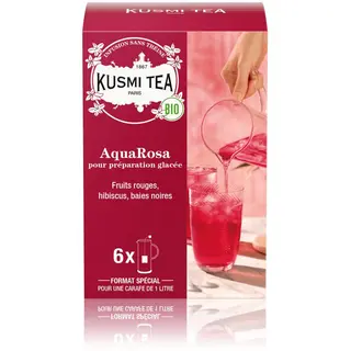 Kusmi Tea - AquaRosa Bio - Chá gelado 6 saquetas