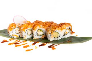 46. Spicy salmon roll - 8 pezzi