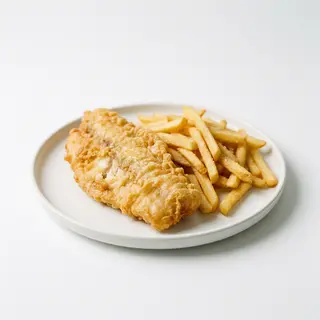 Pescado Con Patatas Fritas