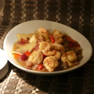 Gamberi al curry