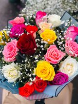 შერეული ვარდების თაიგული