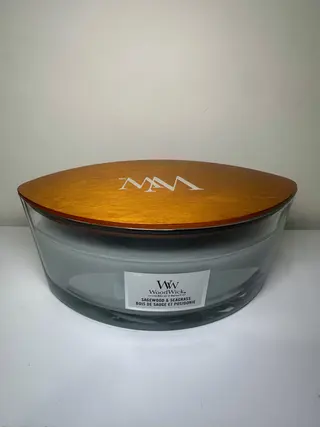 Ароматична свічка Woodwick Ellipse Sagewood & Seagrass