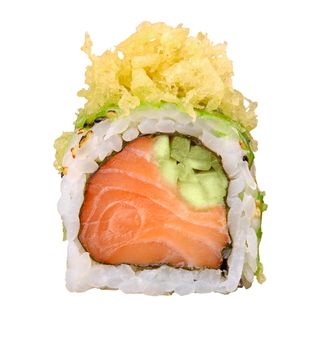 Uramaki shake flambè