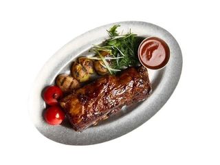 Ребра BBQ з картоплею (600g)