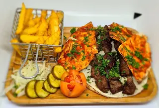 Plat brochette mouton
