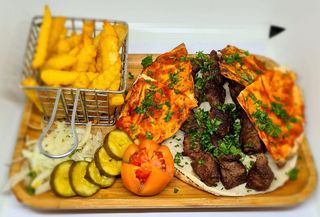 Plat brochette mouton