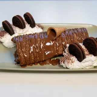 Crepes gelato con panna