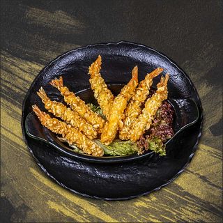 Creveți torpedo cu cartofi prajiti