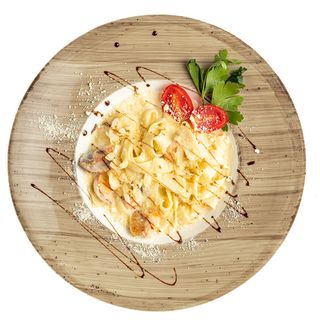 Паста "Фетучини" с сёмгой 