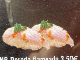N6. Nigiri De Dorada Flameada (2 Pzs.)