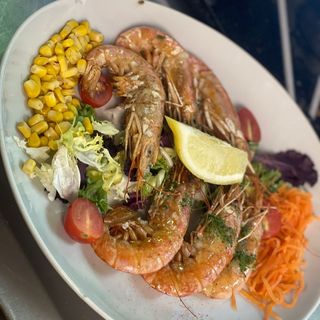 Gambas langostineras a la plancha