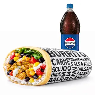 Burrito grande sa svinjetinom + Pepsi 1.5l