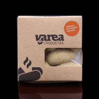 Croquetas De Cabrales Con Piñones Tostados