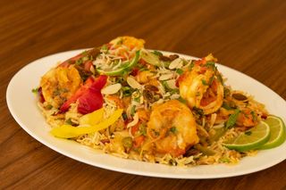 113 Biryani de Langostinos/King Prawn Biryani