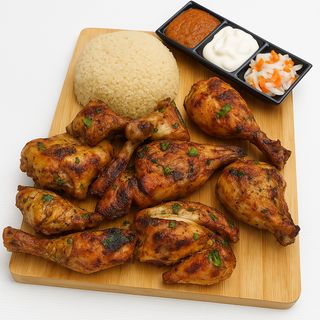 Poulet Braisé & Attiéké