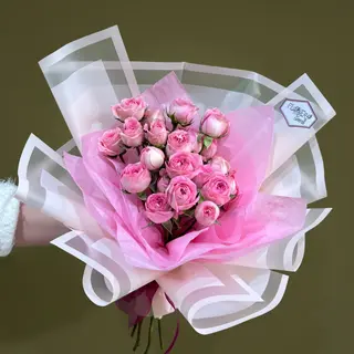 Buchet cu 5 minirose roz