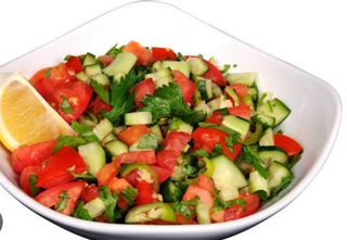 Cucumber tomato salad