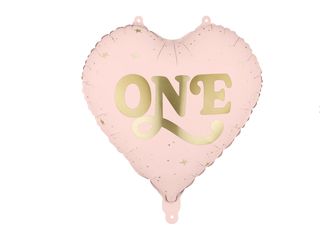 BALON "One" różowy