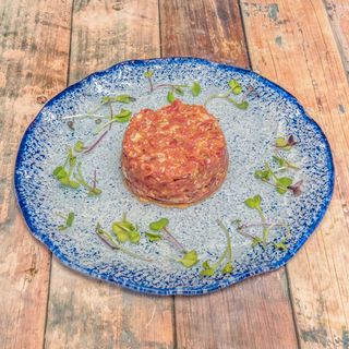 Steak tartar de solomillo preparado al momento