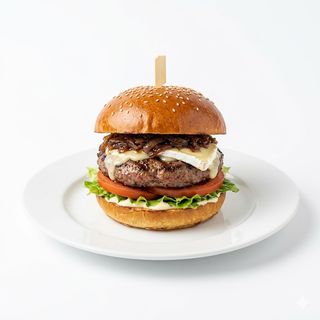 Hamburguesa De Queso Brie