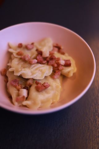 Вареники з капустою та беконом (230г)