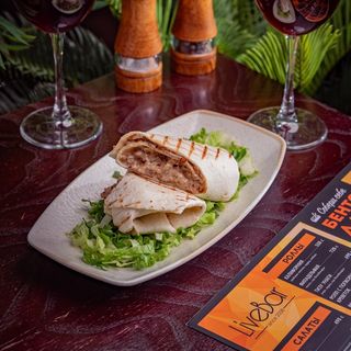 Лаваш с курицей и грибами