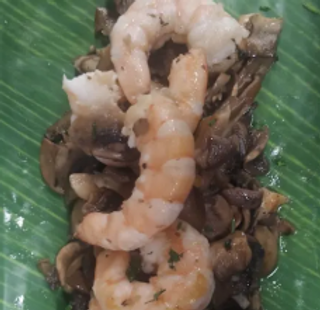 Setas Salteadas Con Langostinos