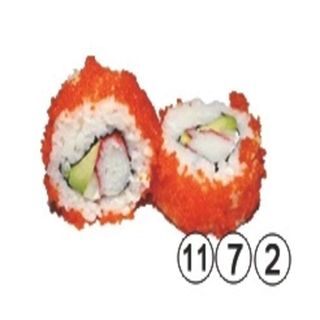 32. CALIFORNIA SURIMI HUEVA Y QUESO 8U