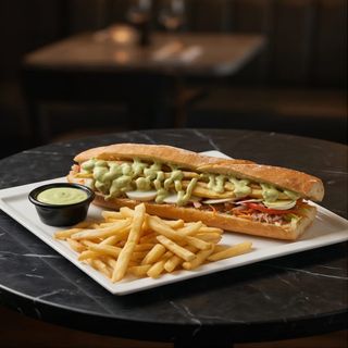  Bocadillo Thon  ( Œuf & Frites)   