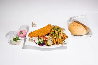 Meniu snitel pui crispy