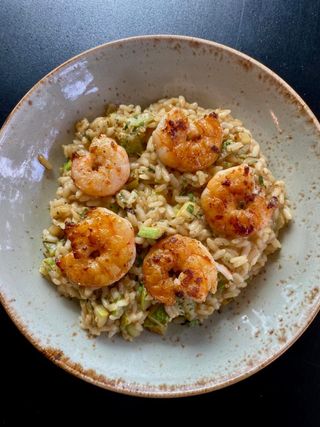 Risotto con gambas