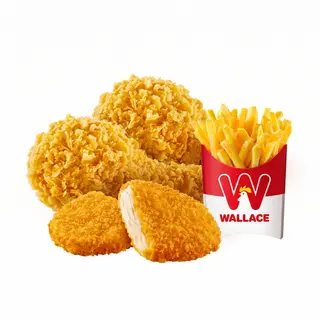 2 Cuisses De Poulet & 1 Filet De Poulet & Frites