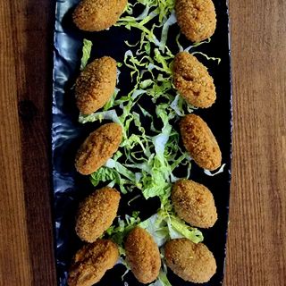 Croquetas caseras pulpo.