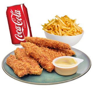 Menú Tiras de Pollo 