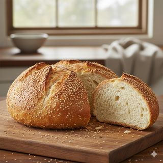 Бяла питка със сусам