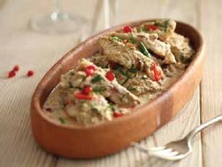 Pesce alla crema di noce