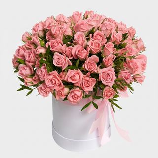 Квіти в коробці"Рожевий оазис"