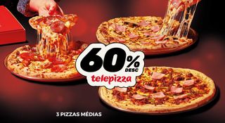 3 Media Pizzas 60%