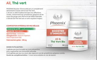 Phoenix Booster D'immunité Ail-the Vert B30 Gelules