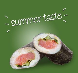 Sushi burrito summer taste
